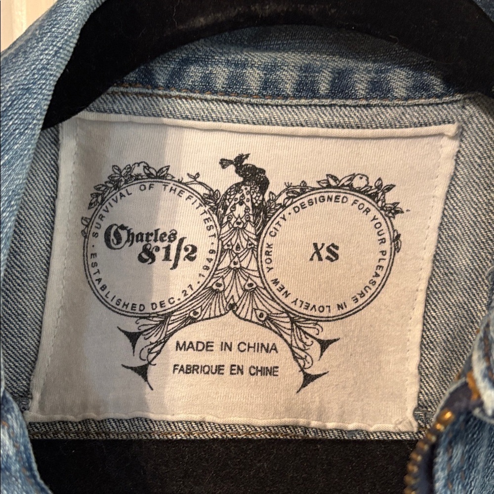 Distressed Blue Jean Jacket - Picture 2 of 11
